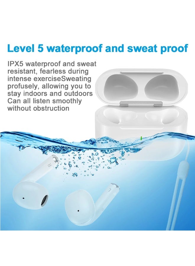 GOOJODOQ TWS Bluetooth Earphone Stereo Bluetooth 5.3 Wireless Bluetooth Earphones ( Purple ) - Image 4